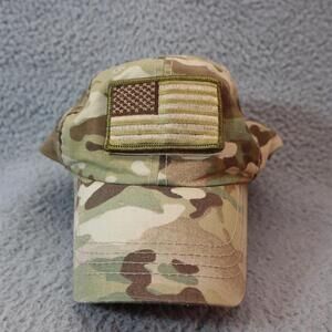 Military Cap USA Flag Snapback Hat Tactical Vtg Army
